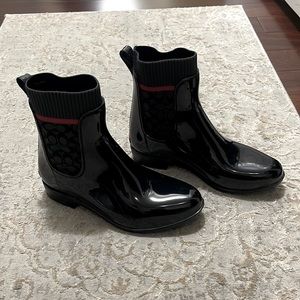 Coach rain boots